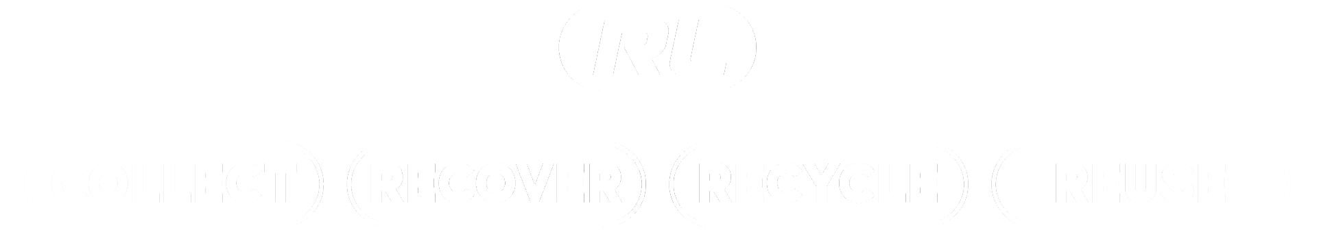 Collect Recover Recycle Reuse White